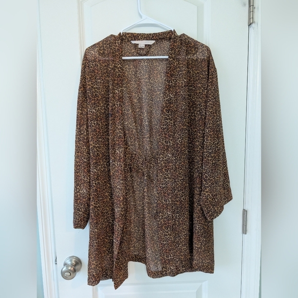 Victoria's Secret Other - Vintage 90s, Victoria's Secret, Leopard/Cheetah Sheer Robe/Cover Up